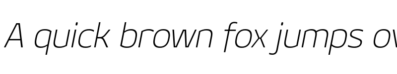 Preview of FONTSPRING DEMO - Geon ExtraLight Italic font