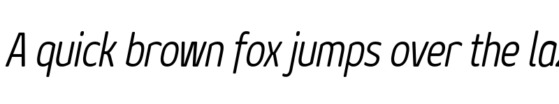Preview of FONTSPRING DEMO - Geon Soft Condensed Light Italic font