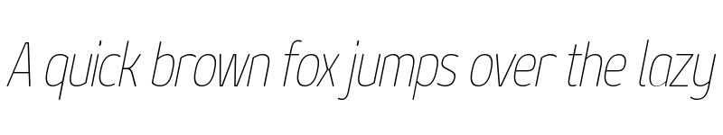 Preview of FONTSPRING DEMO - Geon Soft Condensed Thin Italic font