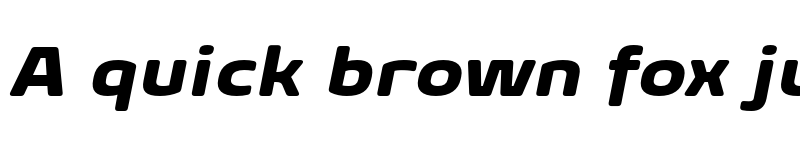 Preview of FONTSPRING DEMO - Geon Soft Expanded Black Italic font