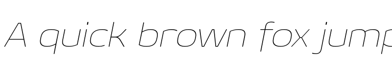 Preview of FONTSPRING DEMO - Geon Soft Expanded Thin Italic font