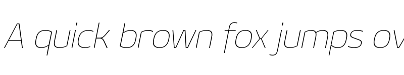 Preview of FONTSPRING DEMO - Geon Soft Thin Italic font