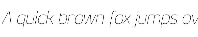Preview of FONTSPRING DEMO - Geon Thin Italic font
