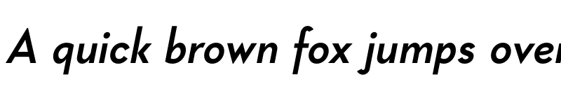 Preview of FONTSPRING DEMO - Geraldton Bold Italic font