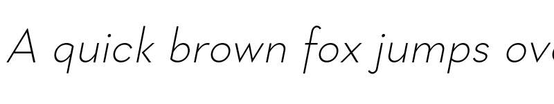 Preview of FONTSPRING DEMO - Geraldton ExtLt Italic font