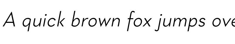 Preview of FONTSPRING DEMO - Geraldton Light Italic font