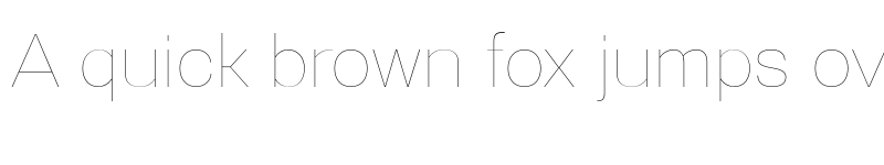 Preview of FONTSPRING DEMO - Gerlach Sans 100 Hairline font