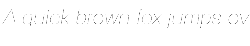 Preview of FONTSPRING DEMO - Gerlach Sans 101 Hairline Italic font