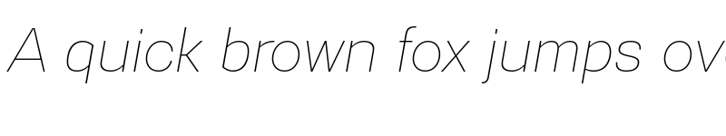 Preview of FONTSPRING DEMO - Gerlach Sans 201 Thin Italic font