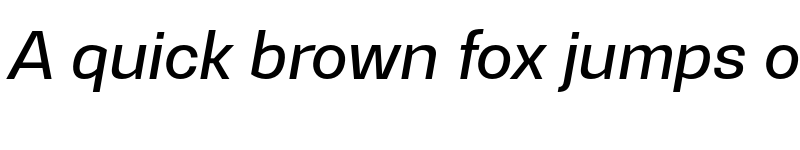 Preview of FONTSPRING DEMO - Gerlach Sans 501 Medium Italic font