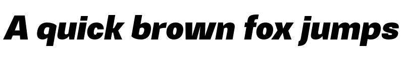 Preview of FONTSPRING DEMO - Gerlach Sans 801 Black Italic font