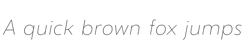 Preview of FONTSPRING DEMO - Gezart ExtraThinItalic Regular font