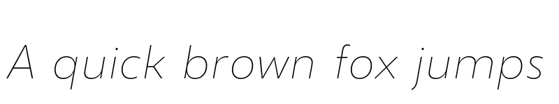 Preview of FONTSPRING DEMO - Gezart ThinItalic Regular font