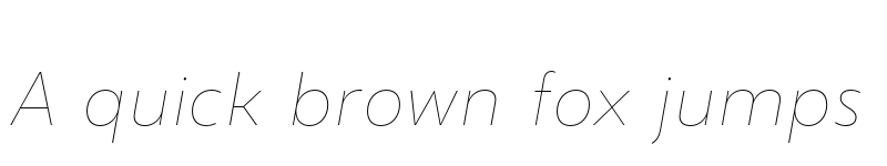 Preview of FONTSPRING DEMO - Gezart UltraThinItalic Regular font