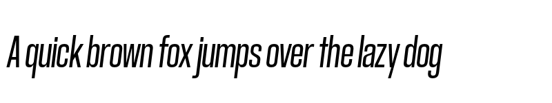 Preview of FONTSPRING DEMO - GGX89 Compressed Bk Italic font