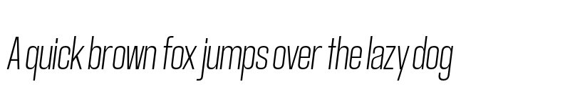 Preview of FONTSPRING DEMO - GGX89 Compressed El Italic font