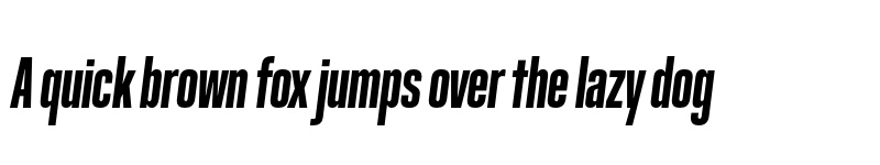 Preview of FONTSPRING DEMO - GGX89 Compressed Hv Italic font