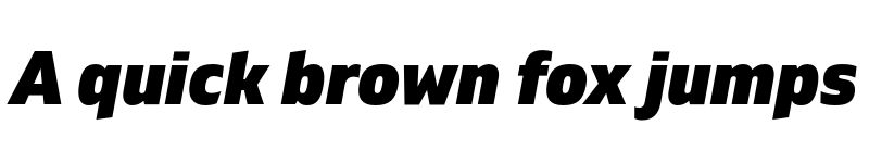 Preview of FONTSPRING DEMO - Gilam Black Italic Regular font