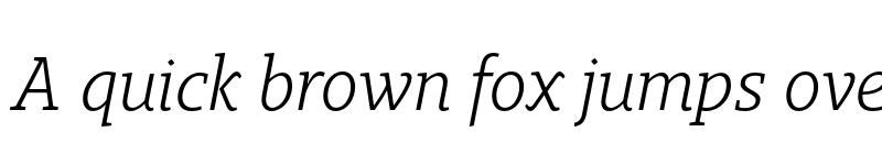 Preview of FONTSPRING DEMO - Gimbal Egyptian Book Italic font