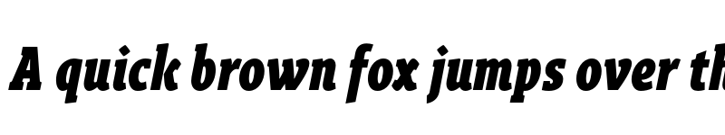 Preview of FONTSPRING DEMO - Gimbal Egyptian Comp Heavy Italic font