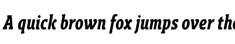 Preview of FONTSPRING DEMO - Gimbal Egyptian Compressed Bold Italic font