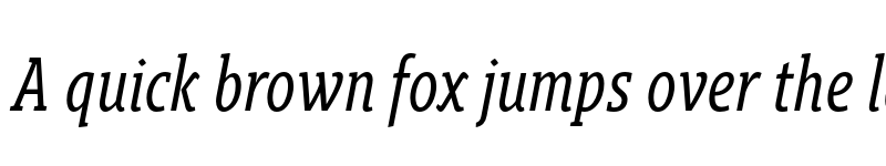 Preview of FONTSPRING DEMO - Gimbal Egyptian Compressed Italic font