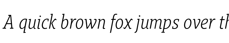 Preview of FONTSPRING DEMO - Gimbal Egyptian Cond Book Italic font