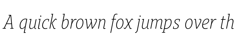 Preview of FONTSPRING DEMO - Gimbal Egyptian Cond Light Italic font
