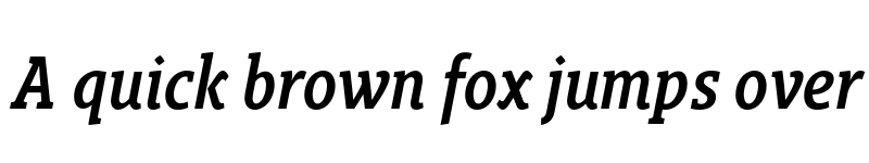 Preview of FONTSPRING DEMO - Gimbal Egyptian Cond Medium Italic font