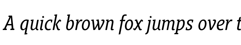 Preview of FONTSPRING DEMO - Gimbal Egyptian Condensed Italic font