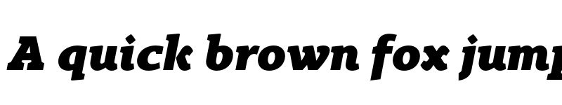 Preview of FONTSPRING DEMO - Gimbal Egyptian Extd Heavy Italic font