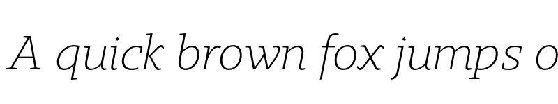 Preview of FONTSPRING DEMO - Gimbal Egyptian Extd Light Italic font