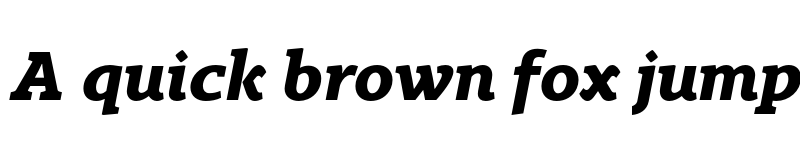 Preview of FONTSPRING DEMO - Gimbal Egyptian Extended Bold Italic font