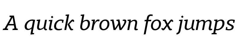 Preview of FONTSPRING DEMO - Gimbal Egyptian Extended Italic font