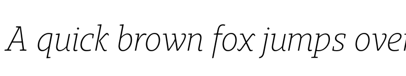 Preview of FONTSPRING DEMO - Gimbal Egyptian Light Italic font