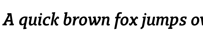 Preview of FONTSPRING DEMO - Gimbal Egyptian Medium Italic font