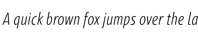 Preview of FONTSPRING DEMO - Gimbal Grotesque Comp Book Italic font