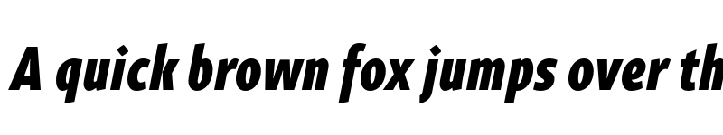 Preview of FONTSPRING DEMO - Gimbal Grotesque Comp Heavy Italic font