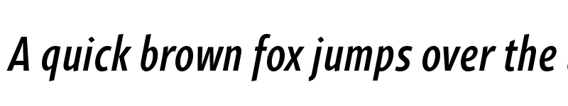 Preview of FONTSPRING DEMO - Gimbal Grotesque Comp Medium Italic font