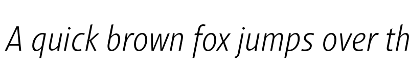 Preview of FONTSPRING DEMO - Gimbal Grotesque Cond Book Italic font