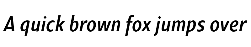 Preview of FONTSPRING DEMO - Gimbal Grotesque Cond Medium Italic font