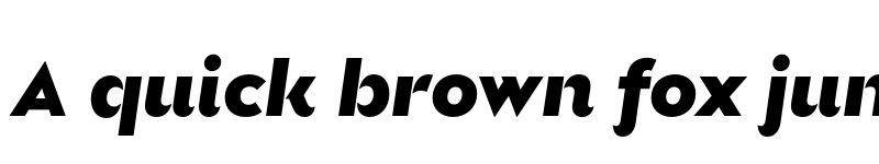 Preview of FONTSPRING DEMO - Glance Sans Black Italic font