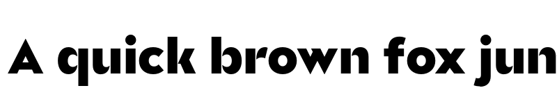 Preview of FONTSPRING DEMO - Glance Sans Black Regular font