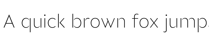 Preview of FONTSPRING DEMO - Glance Sans Extralight Regular font