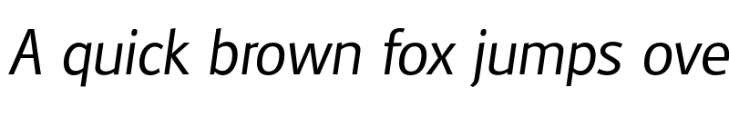 Preview of FONTSPRING DEMO - Glasgow Serial Light Italic font