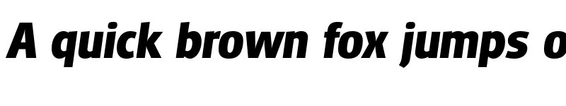 Preview of FONTSPRING DEMO - Glasgow Serial Xbold Italic font