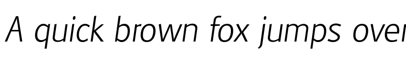 Preview of FONTSPRING DEMO - Glasgow Serial Xlight Italic font