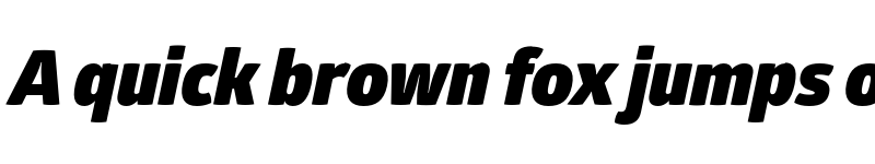 Preview of FONTSPRING DEMO - Glober Black Italic font