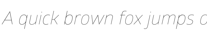 Preview of FONTSPRING DEMO - Glober Thin Italic font