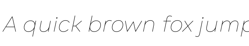 Preview of FONTSPRING DEMO - Gogh Hairline Italic font